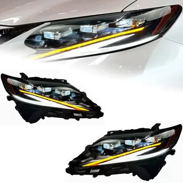 LED Headlight DRL Signal Projector Lens Compatible With Lexus ES ES200 ES300 2015-2017
