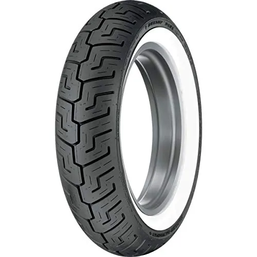 Dunlop D401 Rear Motorcycle Tire 150/80B-16 (71H) Wide White Wall - Fits: Harley-Davidson CVO Dyna Wide Glide FXDWGSE 2002