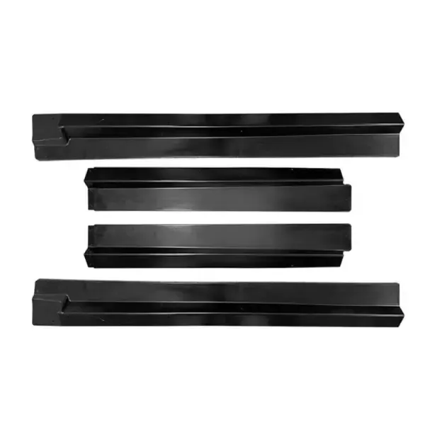 Side Skirts Running Board Side Lip Side Skirt Glossy Black AR-ADI-085 CC-3614 Compatible With Audi Rs Q8 Rsq8 S Line 2018-2024