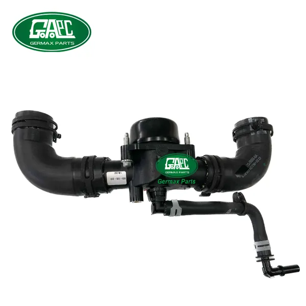 Germax Thermostat Water Outlet LR036058 CK5Q8594AB GL2604 Land Rover Range Rover Vogue 2013-2017 Range Rover Sport 2014-2017