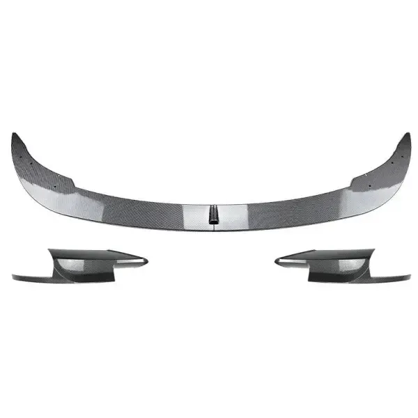Front Bumper Splitter Skirts Lip Zst-550 Zst-552 Carbon Fiber Look CC-3781 Compatible With BMW 5 Series F10 2010-2017 M5