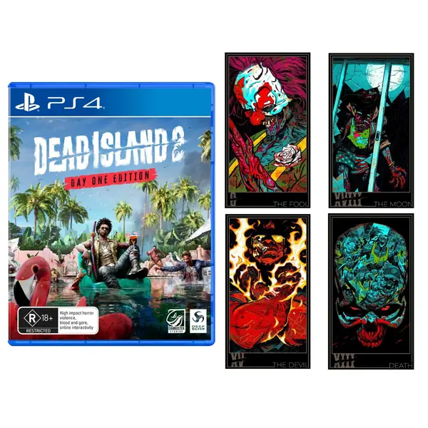 Dead Island 2 Day One Edition with Bonus Zombie Tarot Cards PS4 Game