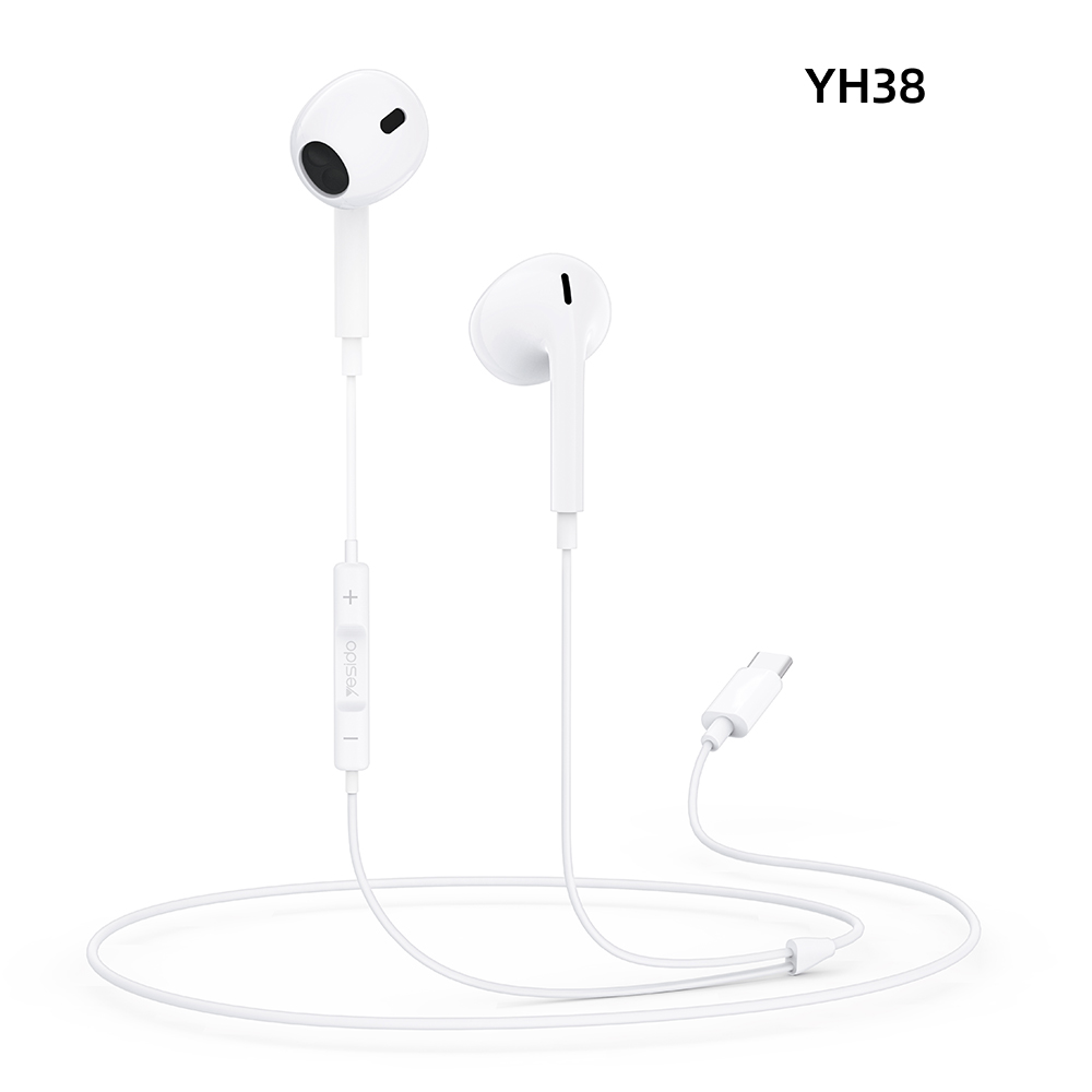 Yesido YH38 Earphone For Phone|High Quality Sound Earphones|With Microphone Wired Headset 3.5mm Earbuds