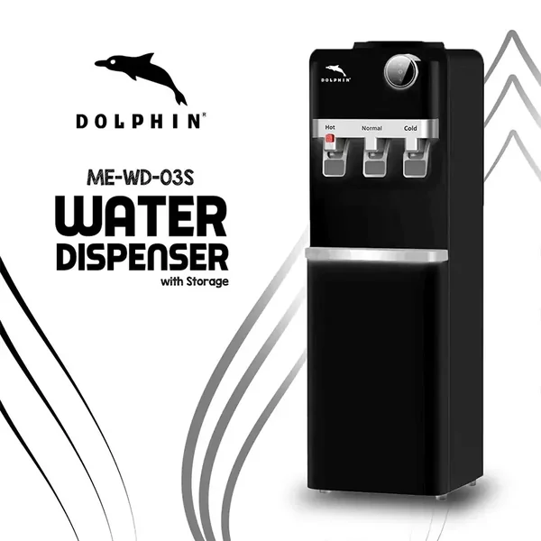 Dolphin Water Dispenser Hot, Cold & Normal Functions with Storage ME-WD-03S