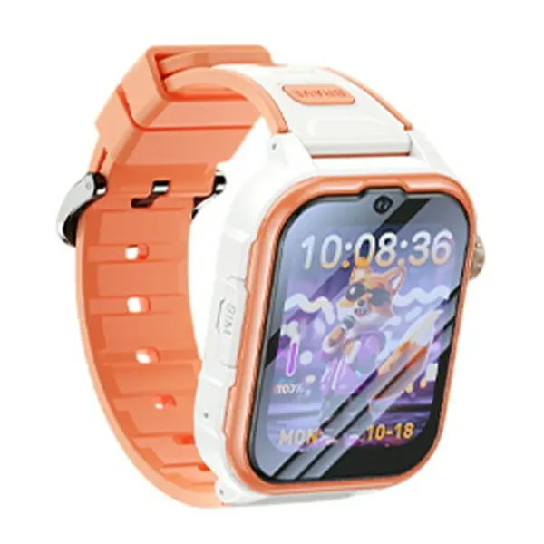YESIDO IO37 Kids 4G Smartwatch: GPS, Video Call, SOS, Orange