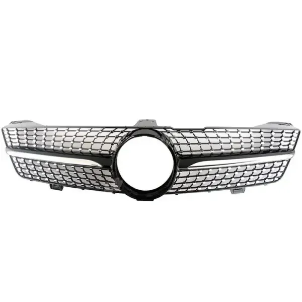 Front Bumper Show Grill Diamond Black CC-3145 Compatible With Mercedes Cls Class W219 2008-2011