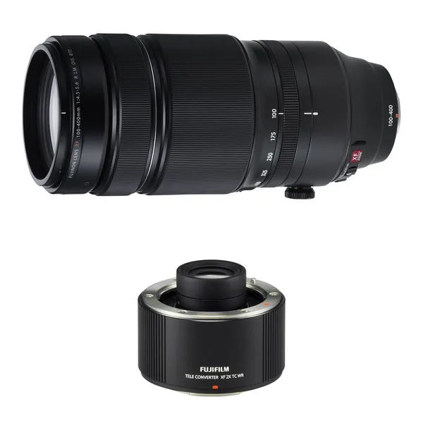 FUJIFILM XF 100-400mm f/4.5-5.6 R LM OIS WR Lens with 2x Teleconverter Kit