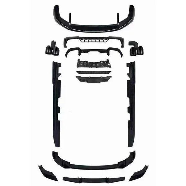 M Sport Mp M Performance Bumper Upgrade Convert To M Sport X3m Black Samurai Bodykit Diffuser Exhaust Tip Pipe G01/08-028 Gc CC-9328 Compatible With Bmw X3 G01 G08 Lci 2022-2025