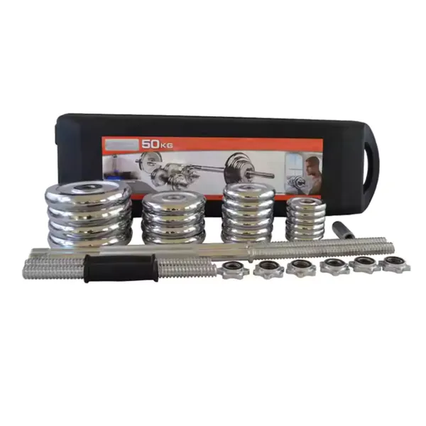 Chrome Adjustable Dumbbell Weight Set