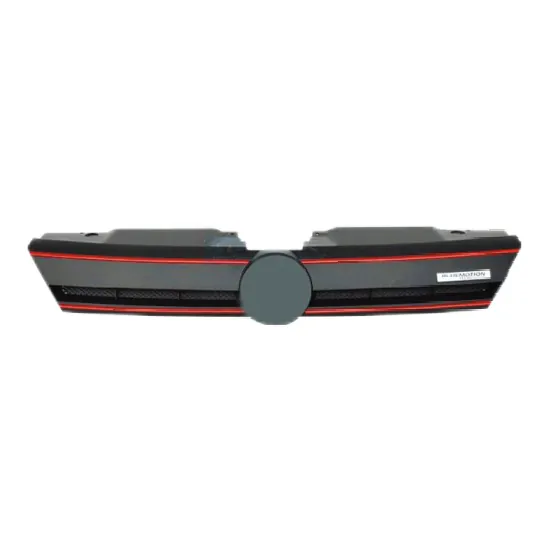 Upgrade Facelift Convert To R Line Style Front Bumper Show Grill Red CC-7235 Compatible With Vw Volkswagen Jetta Mk6 2012-2014