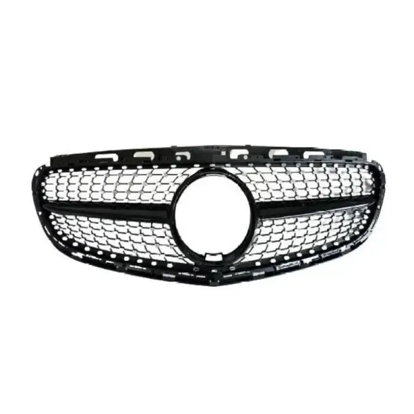 Front Bumper Show Grill Diamond Black Lci CC-1732 Compatible With Mercedes Benz E Class W212 2013-2016