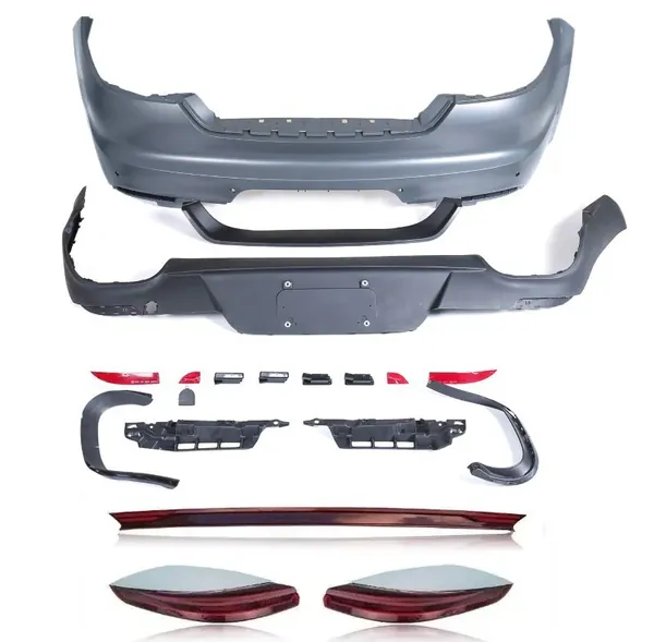 Upgrade Facelift Convert To 2017 Turbo S Style Modified Bumper Taillight Bodykit Rear CC-9833 Compatible With Porsche Panamera 970 2009-2016 970.1 970.2