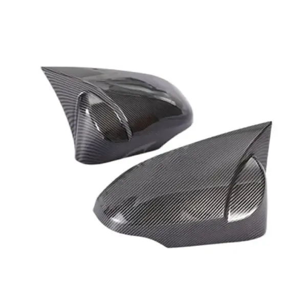 Side Mirror Cover Aerodynamic Carbon Fiber Look Corolla Mirror Cover 14 Carbon Fiber A CC-1992 Compatible With Toyota Corolla Altis E170 2014-2017