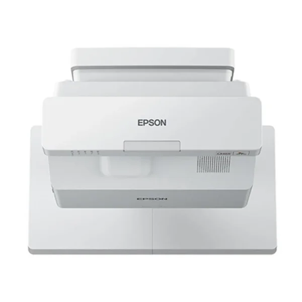 Epson WXGA 3LCD Laser Projector, RGB Liquid Crystal Shutter, 0.28-0.37 Throw Ratio, 4000Lumens Brightness, 3.7mm Focal Length, Without Wall Bracket, White | EB725W