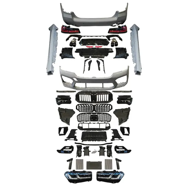 M Sports Upgrade Facelift Conversion Bodykit Bumper Trunk Headlight Taillight CC-6347 Compatible With BMW 5 Series G30 2017-2020 To G30 F90 LCI 2021+ M5