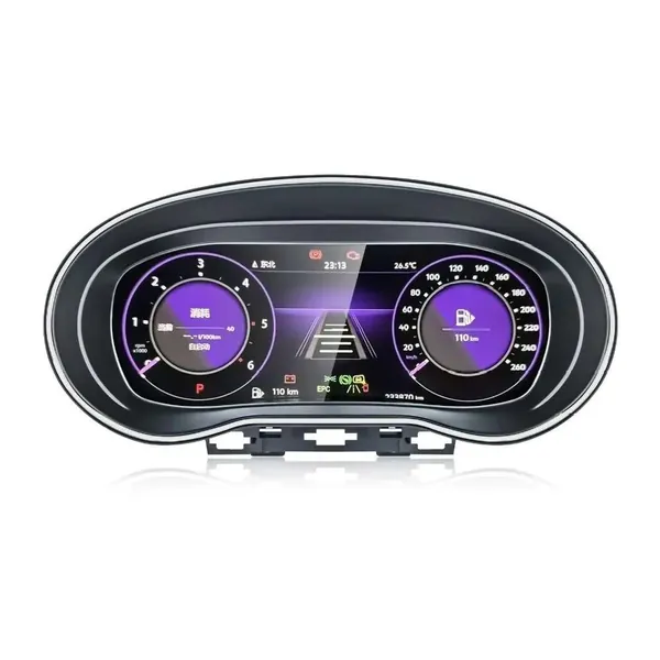 Android Player Digital Instrument Cluster Screen Speedometer Display Carplay Android Auto 10.25 Inch Dashboard Lcd Speed O Meter CC-8432 Compatible With Volkswagen VW Polo 2010-2024