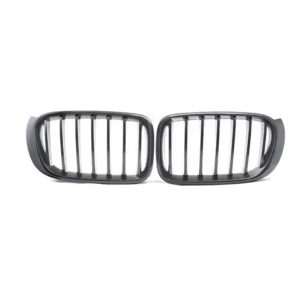Front Bumper Show M3 M5 M Sports Grill Carbon Foiber Look Single Line CC-3108 Compatible With Bmw X3 F25 Lci 2014-2017
