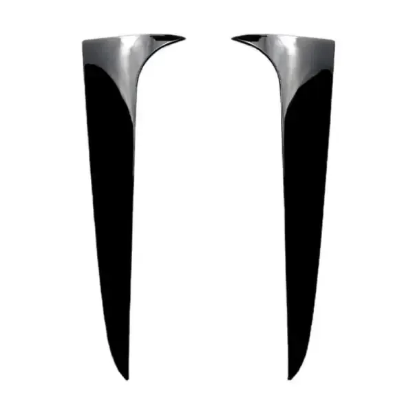 Rear Side Door Piller Spoiler Skirts Lip Splitter Flag Zst-087 Glossy Black CC-3950 Compatible With BMW X3 F25 2011-2017