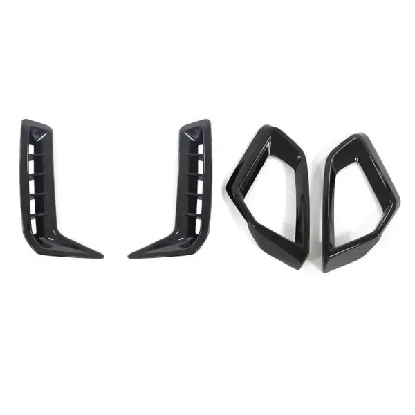 Aero Knight Front Fog Lamp Light Grill Cover Case Bumper Side Flags Splitter Skirts CC-3878 Compatible With BMW X5 G05 LCI 2024+