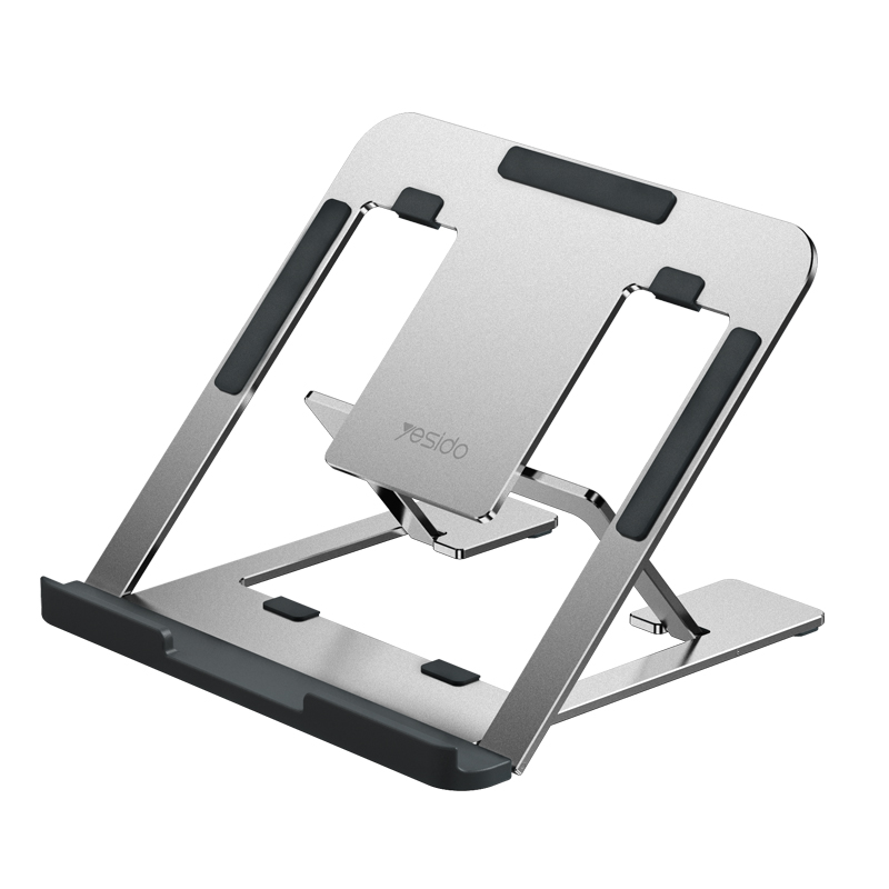 Yesido LP02 Adjustable Portable Flexible Folding Aluminium Metal Table Laptop Notebook Stand Holder