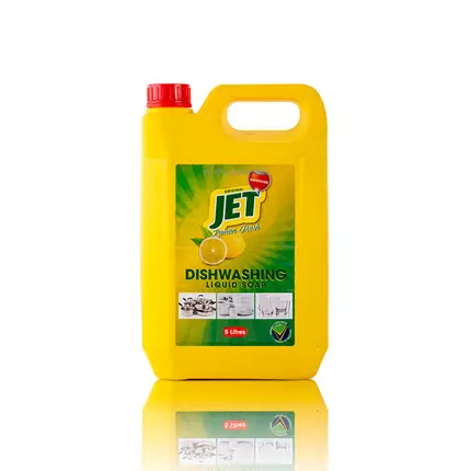 JET Dishwashing Liquid Soap Lemon 5L (Pack of 4Pcs)