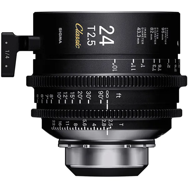 Sigma 24mm T2.5 FF Classic Cine Prime Lens with /i Technology (PL Mount, Feet)
