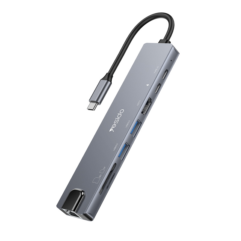 Yesido HB27 8-in-1 USB-C Hub, PD100W Fast Charging