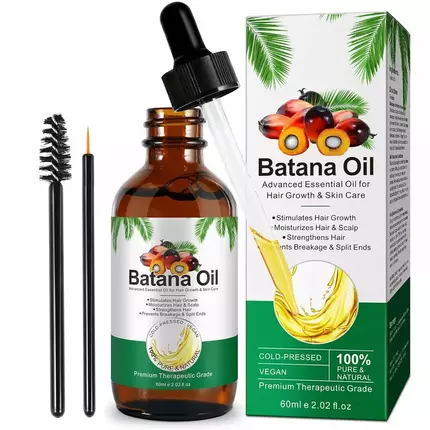 Batana Oil for Hair Growth,100% Pure and Natural Batana Oil Organic Enhances Hair & Skin Radiance Nourishment of Women and Men 60ml