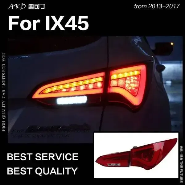 LED Tail Lamp Light LED DRL Signal Brake Reverse Compatible With Hyundai IX45 Santa Fe 2013-2017