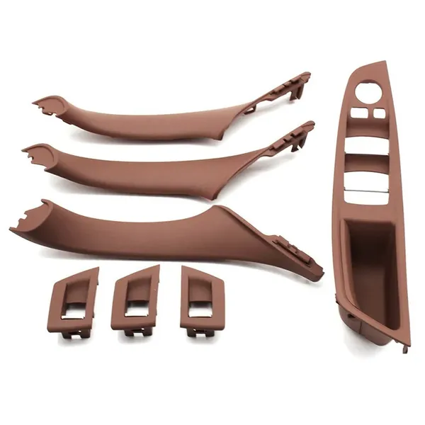 Car Interior Door Armrest Inside Pull Handle Inner Full Set Brown 61934 225859l 225860r 261954r 261957l In Rhd Model A CC-7872 Compatible With Bmw 5 Series F10 2010-2017