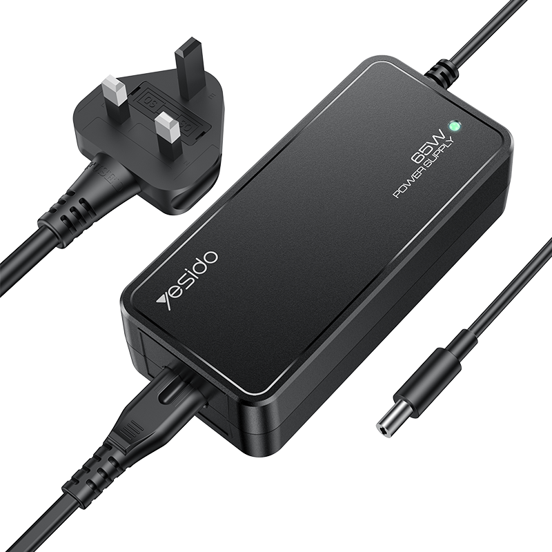 Yesido CG11K 1.5M Length 65W Smart Charging 15 IN 1 Multi-function Laptop Charger UK European Power Adapter