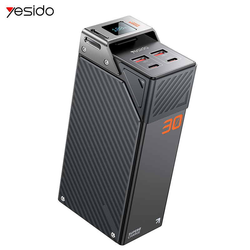 Yesido YP62 30000mAh PD 20W + SCP 22.5W Fast Charging Multi-port High-definition Large Screen Power Bank