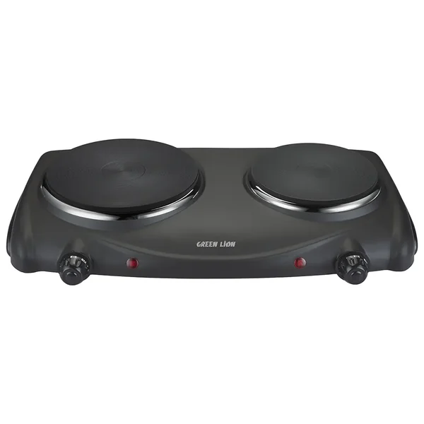 Green Lion Electric Stove Double Hot Plate - Black