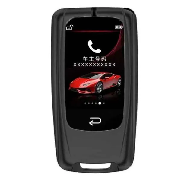 Lcd Led Smart Keyless Key Mh10 Black CC-9366 Compatible With Audi Bmw Mercedes Jaguar Range Rover Porsche Volkswagen Skoda Volvo Nissan Jeep Maruti Toyota Hyndai Bentley Ferrari Lamborghini Mini Coope