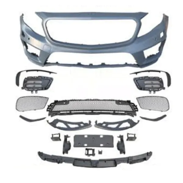 Upgrade Facelift Convert To Gla45 Amg Front Bodykit Bumper CC-9668 Compatible With Mercedes Benz Gla W156 X156 2014-2019