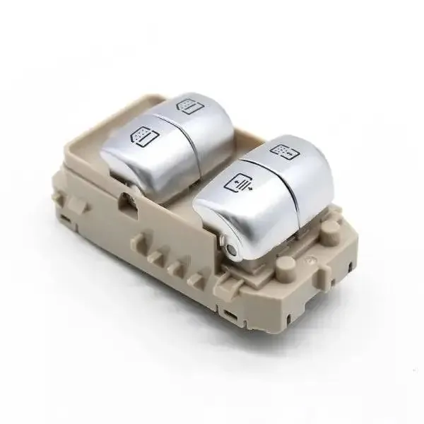 Window Switch Button Rear Beige CC-882 Compatible With Mercedes S Class W222 2014 E Class W213 2018