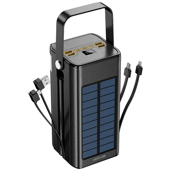 Green Lion Solar X Power Bank - Black