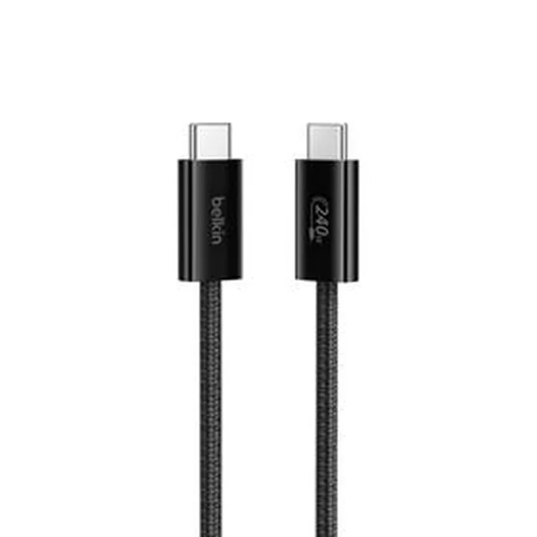 Belkin BoostCharge USB-C to USB-C Cable 240W, 1m/3.3ft, Black