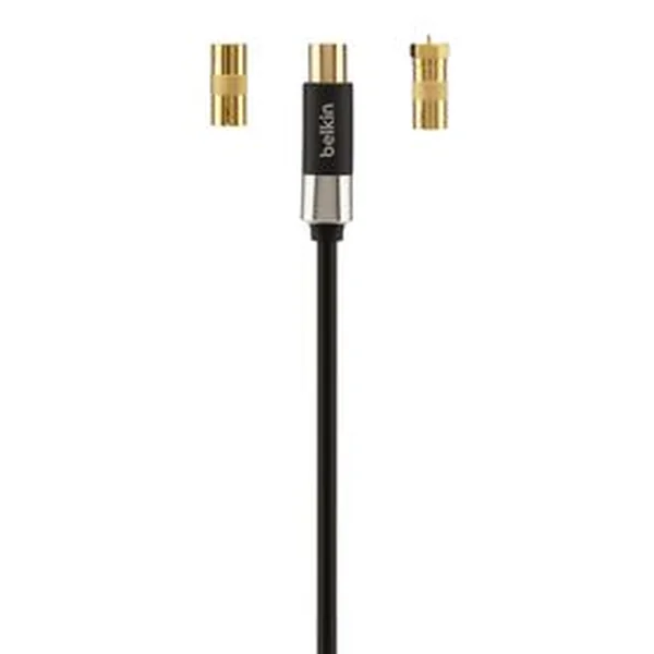 Belkin Set Top Box to TV 110dB Coaxial Antenna Cable with Gender Adapters