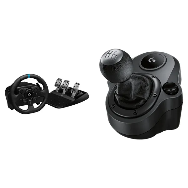 Logitech G G923 TRUEFORCE Sim Racing Wheel and Pedals Kit with Driving Force Shifter (PC, PS4, and PS5)
