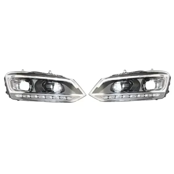 Headlight Headlamp CC-1823 Compatible With Volkswagen Polo 2010-2022, Vento 2010-2022, Ameo 2012-2018, Sy Style