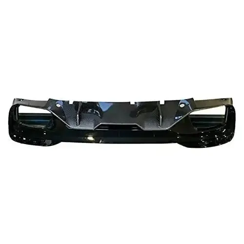 M Performace After Lip Bumper Lip Diffuser Carbon Fiber Look CC-94 Compatible With BMW 5 Series G30 2017-2022