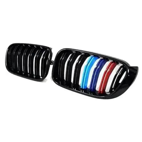 Front Bumper Grill Tri Color CC-1605 Compatible With Bmw X3 F25 2014-2018