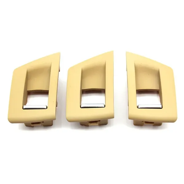 Car Interior Door Armrest Inside Pull Handle Window Switch Cover Beige 51417225891l 51417225892r Rhd Model A CC-7881 Compatible With Bmw 5 Series F10 2010-2017