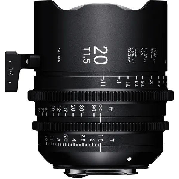 Sigma 20mm T1.5 Fully Luminous FF High-Speed Prime (Sony E, Feet)