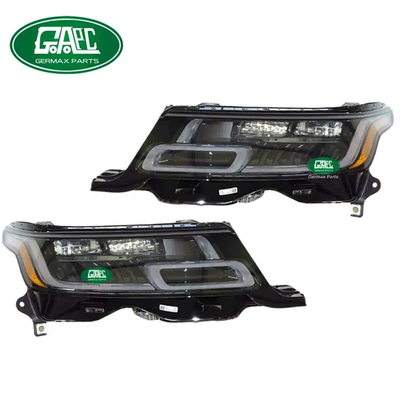 Germax Headlamp LR099789 LR116467 LR139446 Left LR100994 LR116466 LR139445 Right LED Premium 2-eyes FM VSS 108 American Version Yellow Side GLR18026-4 Land Rover Range Rover Sport 2018-2020