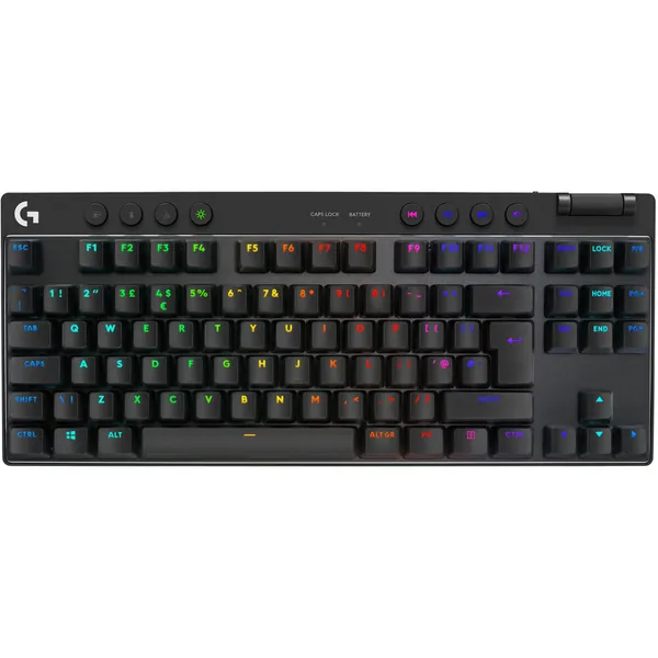Logitech G PRO X TKL LIGHTSPEED Wireless RGB Gaming Keyboard (Black, Linear)