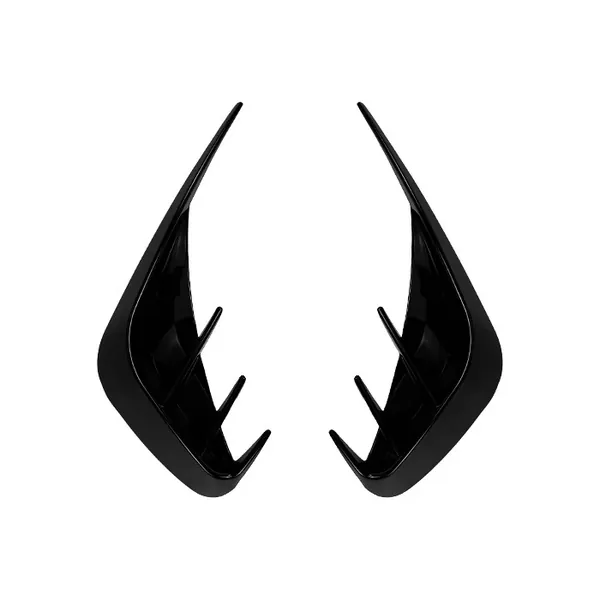 Rear Bumper Lip Splitter Skirts Canard Glossy Black Zst-914 Gb Usa CC-6064 Compatible With Bmw 3 Series G20 G28 Touring M Sports