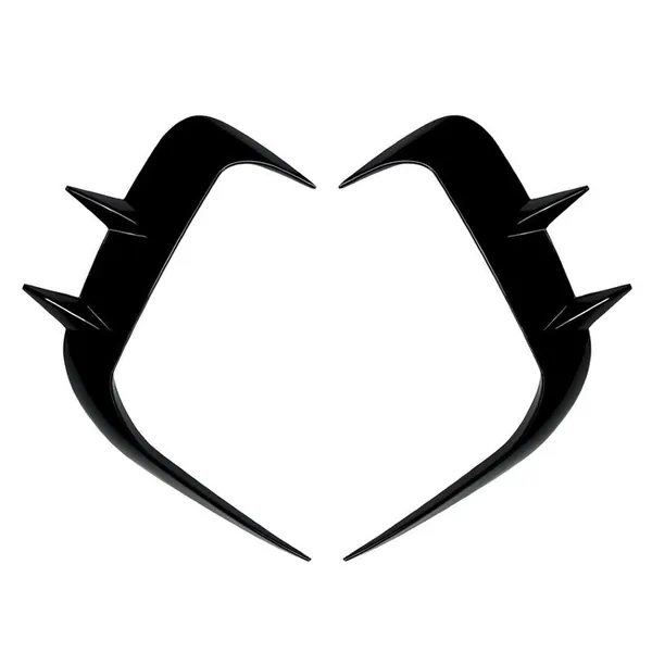 Front M Sports Bumper Fog Lamp Light Air Intake Wind Knife Trim Skirts Canard Splitters Glossy Black Zst-754 Gb CC-6011 Compatible With Bmw 5 Series G60 2024+