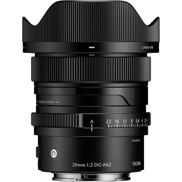 Sigma 20mm f/2 DG Contemporary Lens (Sony E, Black)